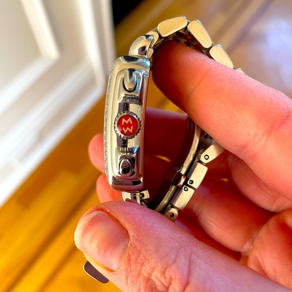 Michele Diamond Deco 33mm Stainless Steel Watch - Picture 3 of 8